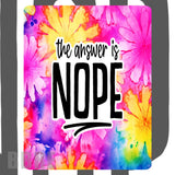 Colorful Nope Mockup Image