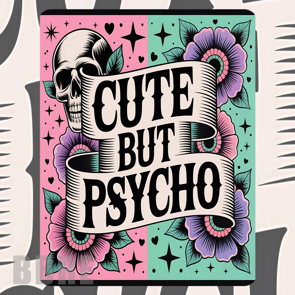Cute But Psycho Mockup Image