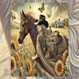 Cowgirl Horse Mockup Image