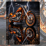 Chrome Motorcycle Mockup Image