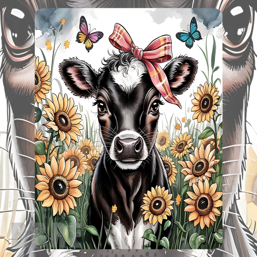 Sunflower Cow Mockup Image