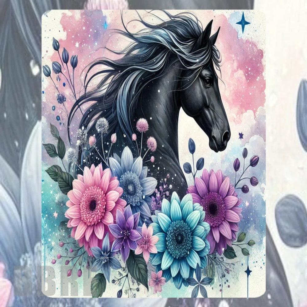 Floral Horse 5 Mockup Image