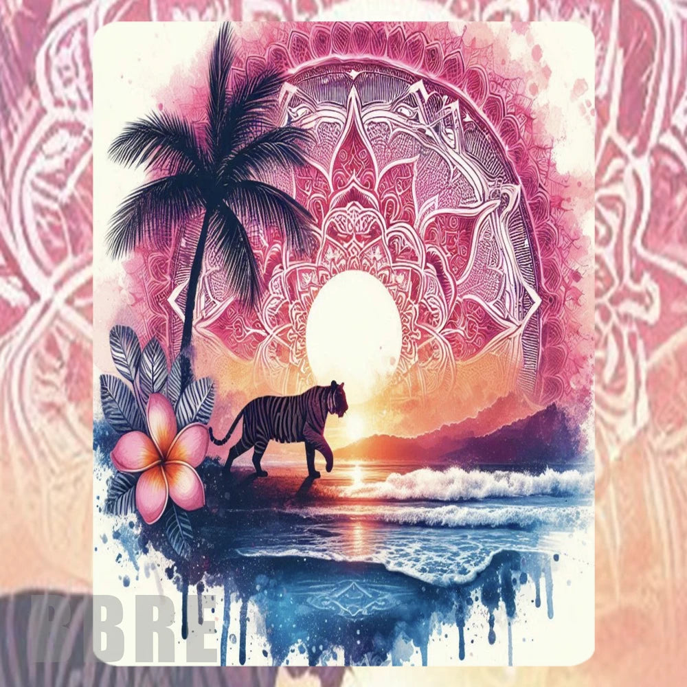 Tropical Tiger Mockup Image