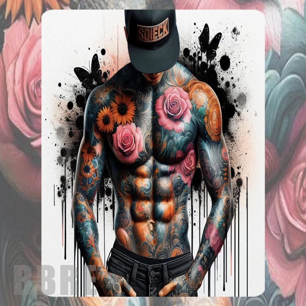 Tattooed Body Mockup Image