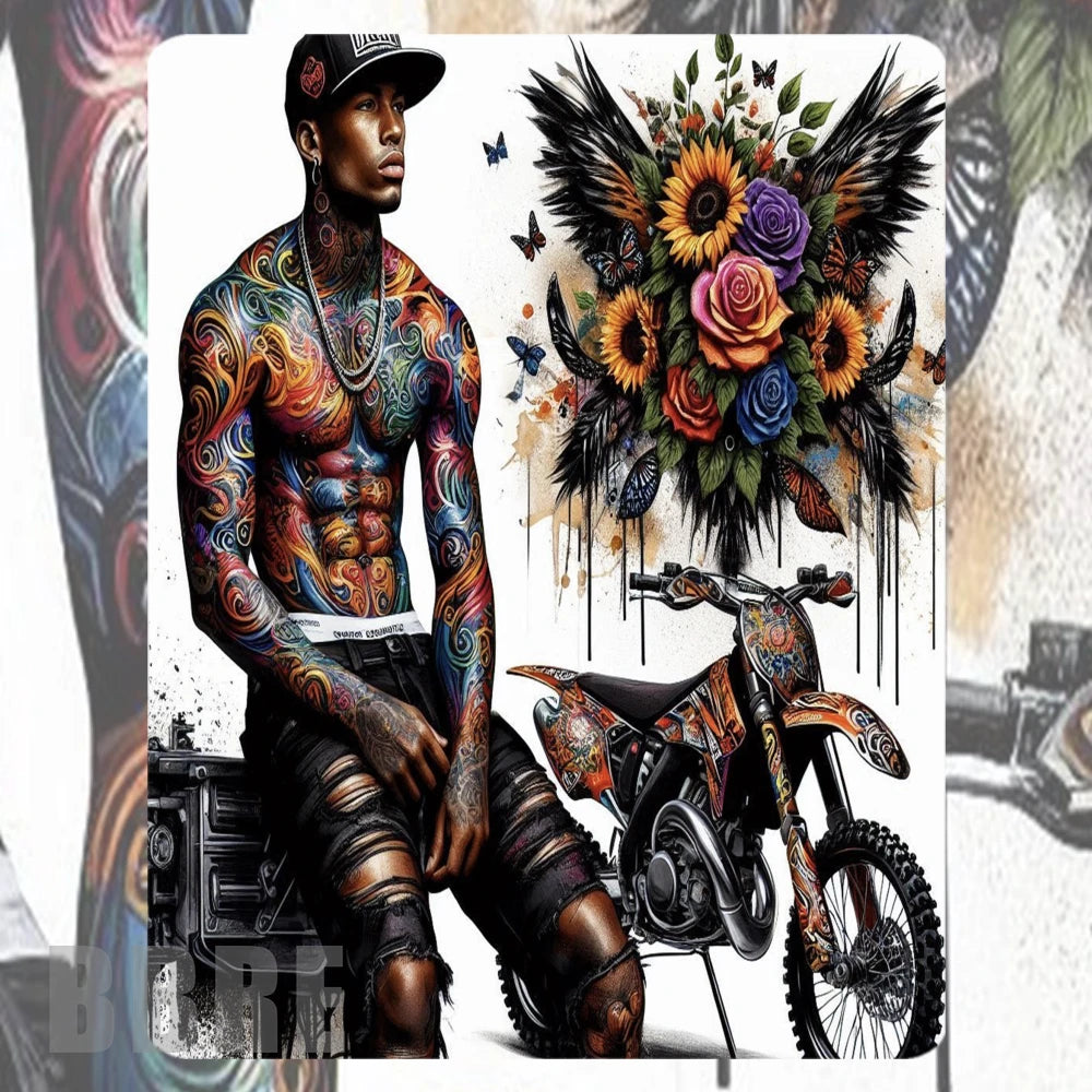 Tattooed Man 3 Mockup Image