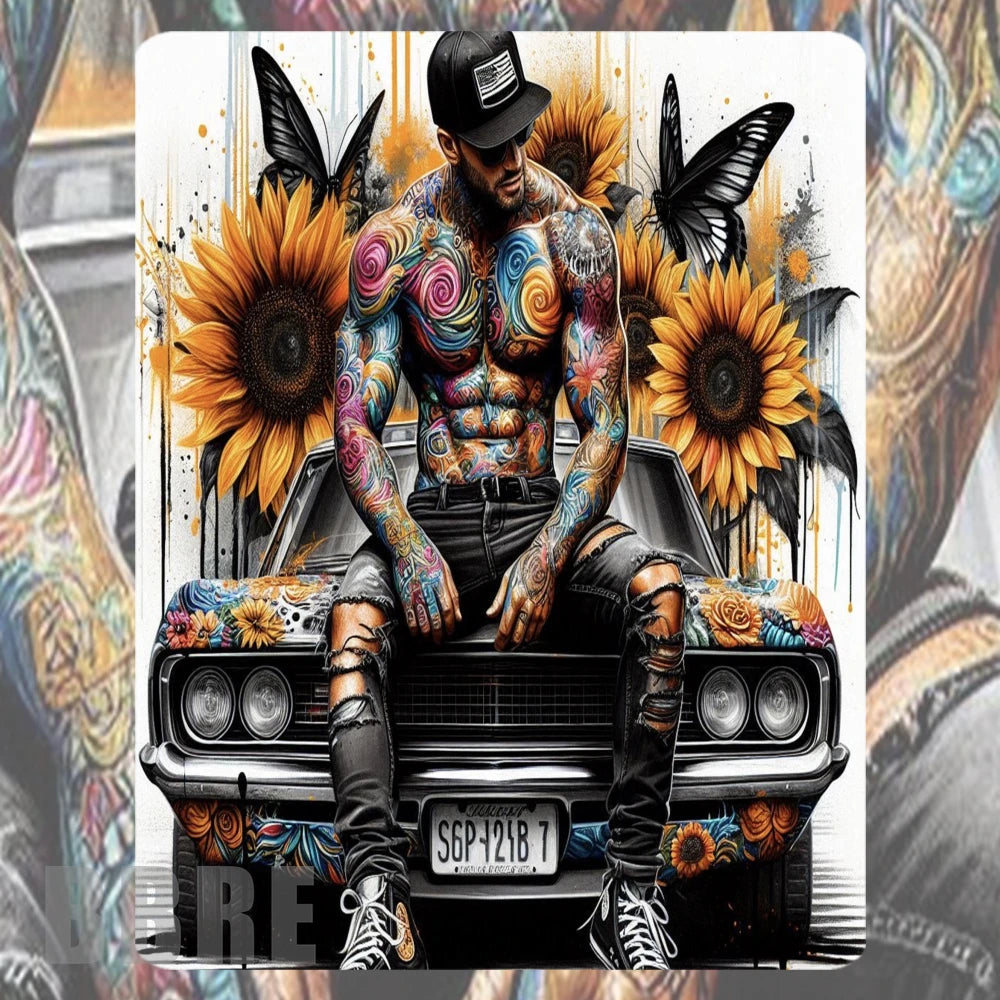 Tattooed Man 5 Mockup Image