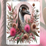 Floral Emu Mockup Image