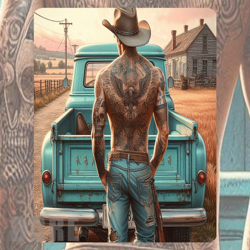 Tattooed Man Mockup Image