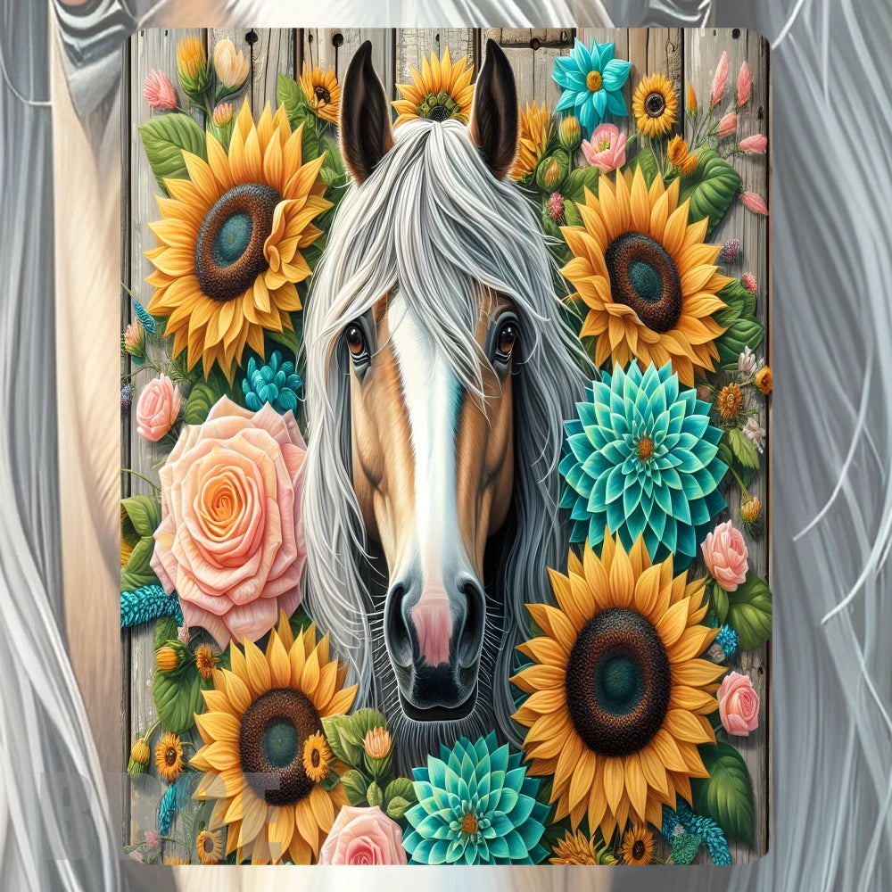 Floral Horse 6 Mockup Image