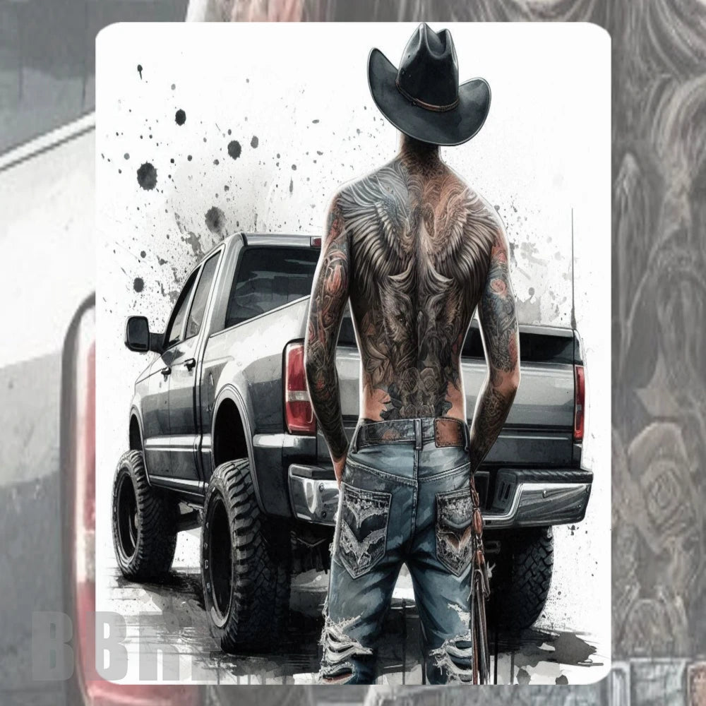Tattooed Man 2 Mockup Image