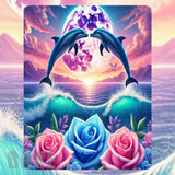 Dolphin Sunset 2 Mockup Image