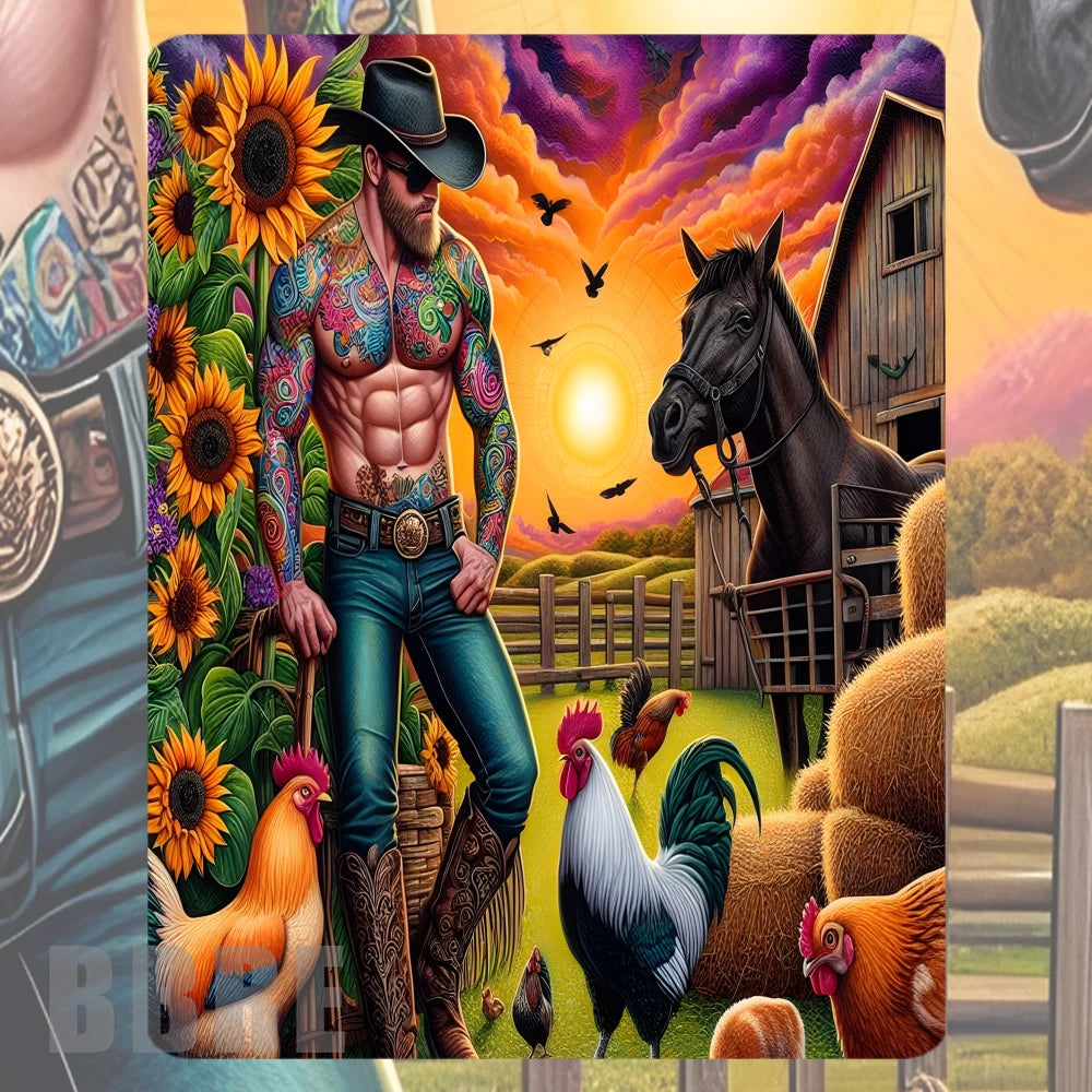Cowboy Sunrise Mockup Image