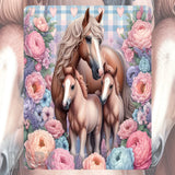 Floral Horses Mockup Image