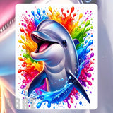 Colorful Dolphin Mockup Image