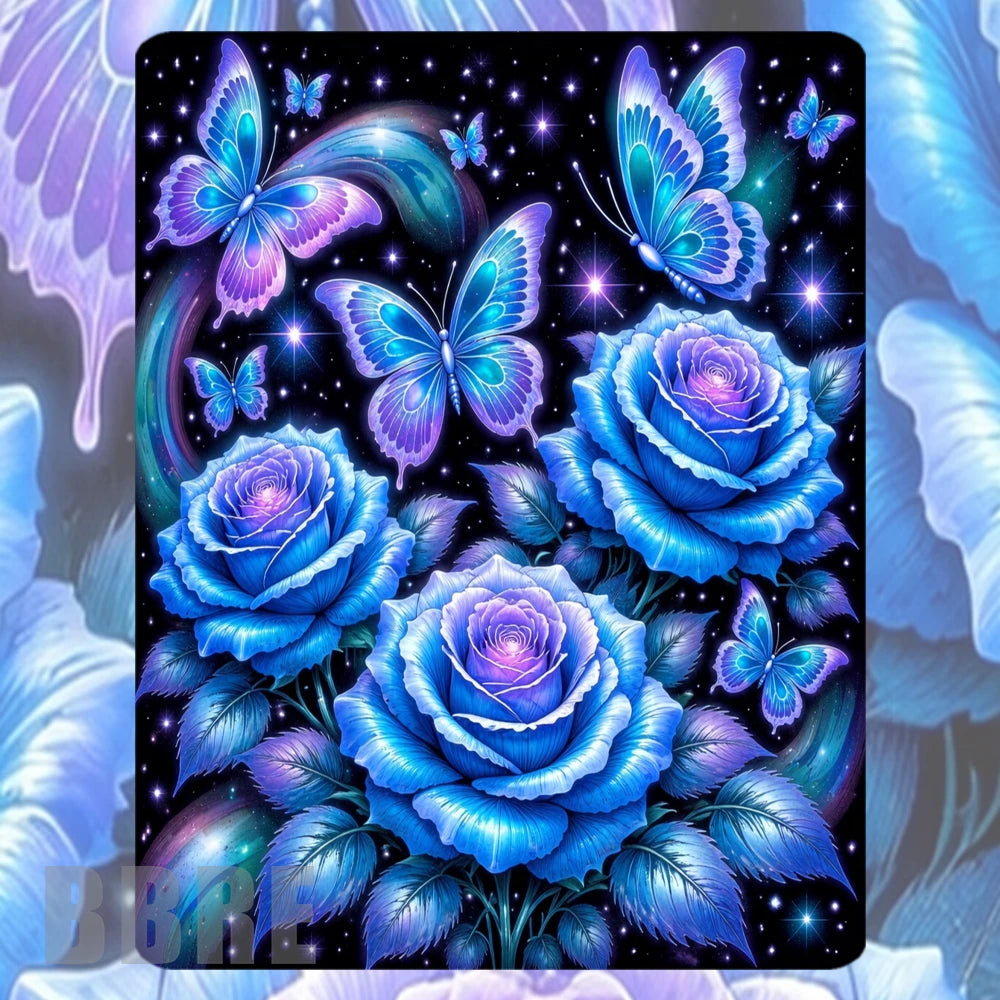 Blue Roses Mockup Image