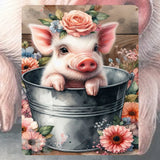 Floral Piglet Mockup Image