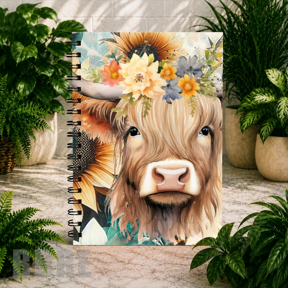 Floral Highland Cow 2 Main Image