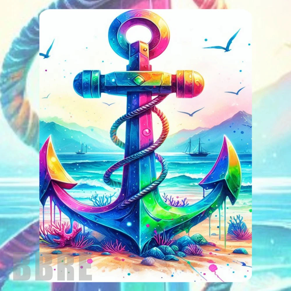 Colorful Anchor Mockup Image