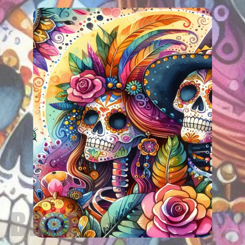 Colorful Skull Mockup Image