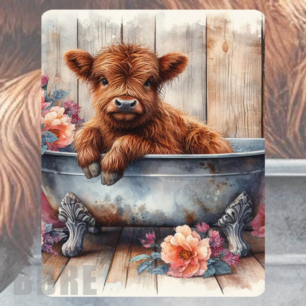 Highland Cow 4 Mockup Image