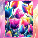 Vibrant Tulips Mockup Image