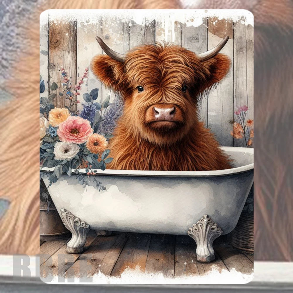 Highland Cow 6 Mockup Image