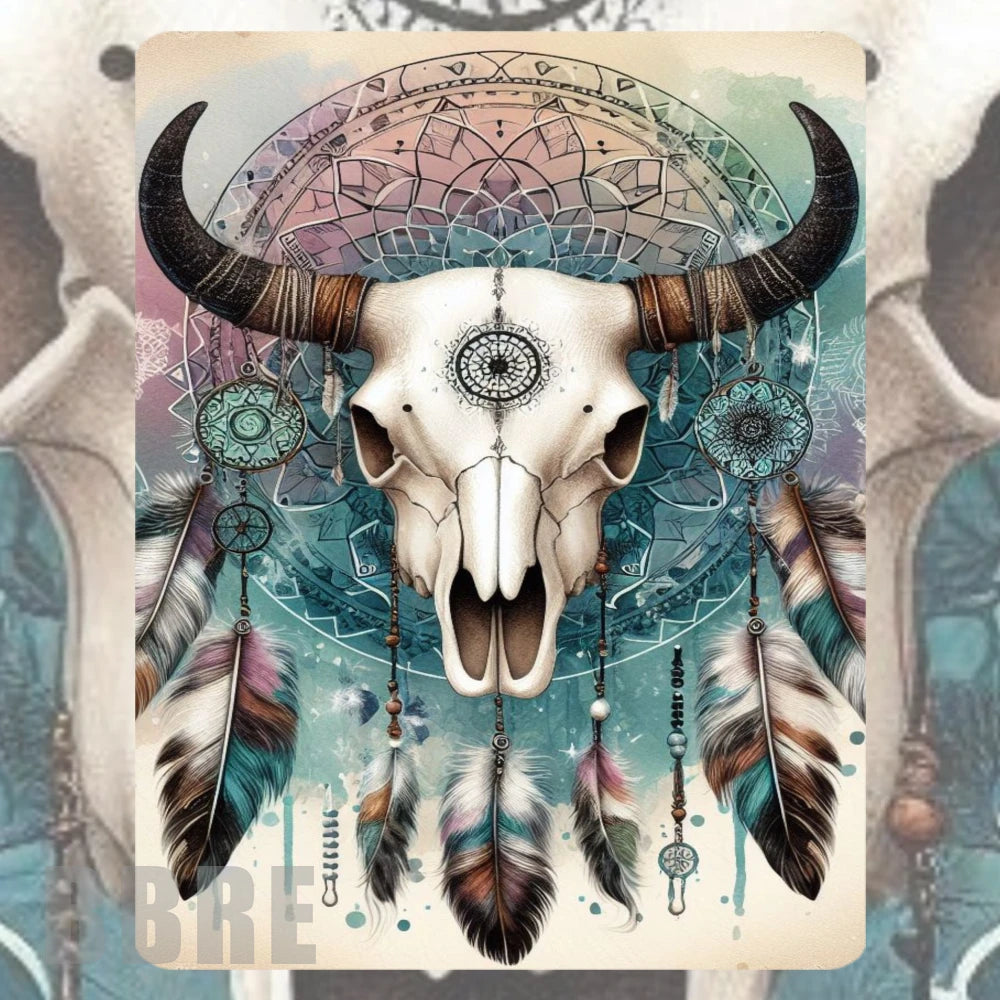 Skull Mandala Mockup Image