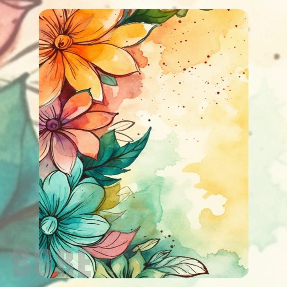 Floral Splash Mockup Image