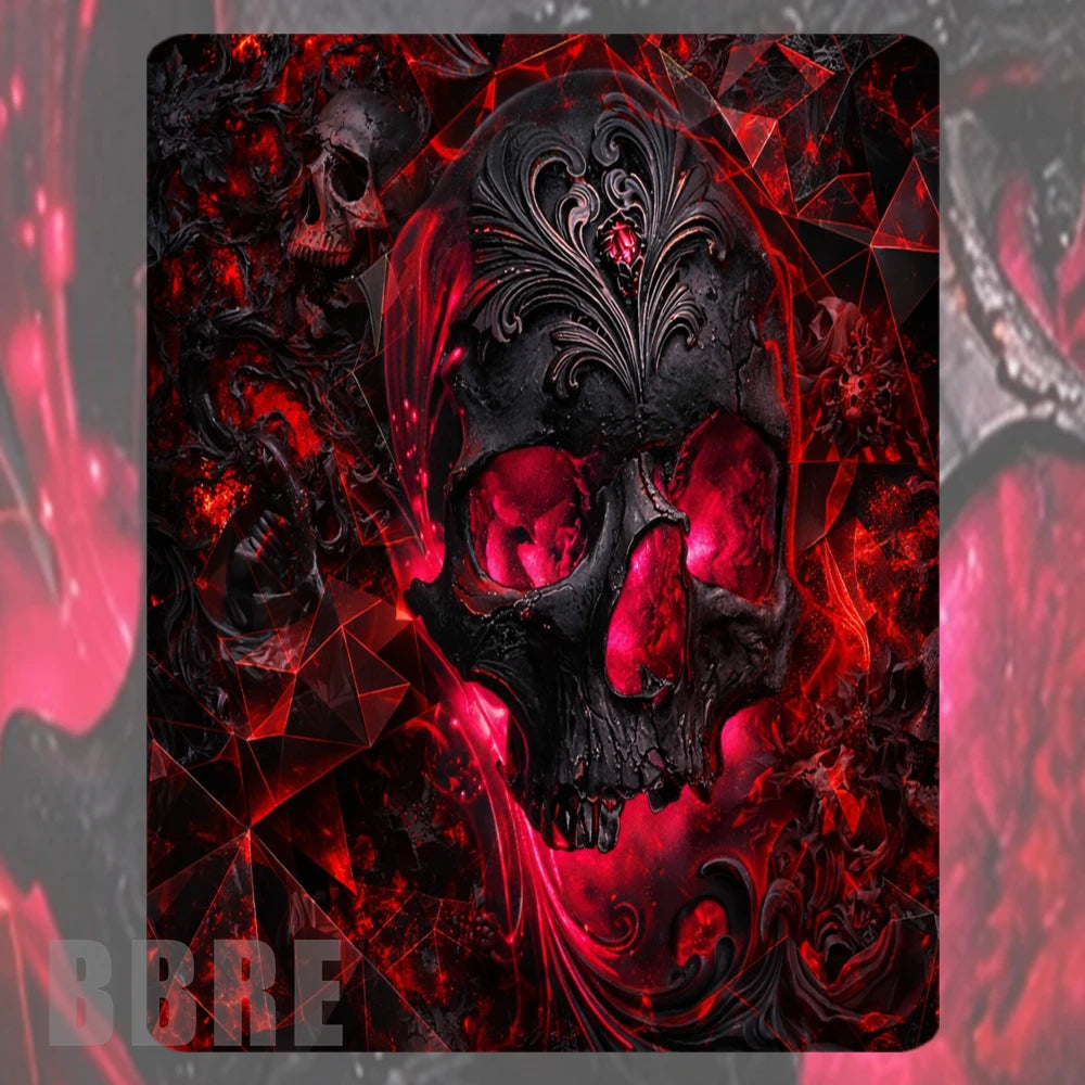 Crimson Skull Mockup Image