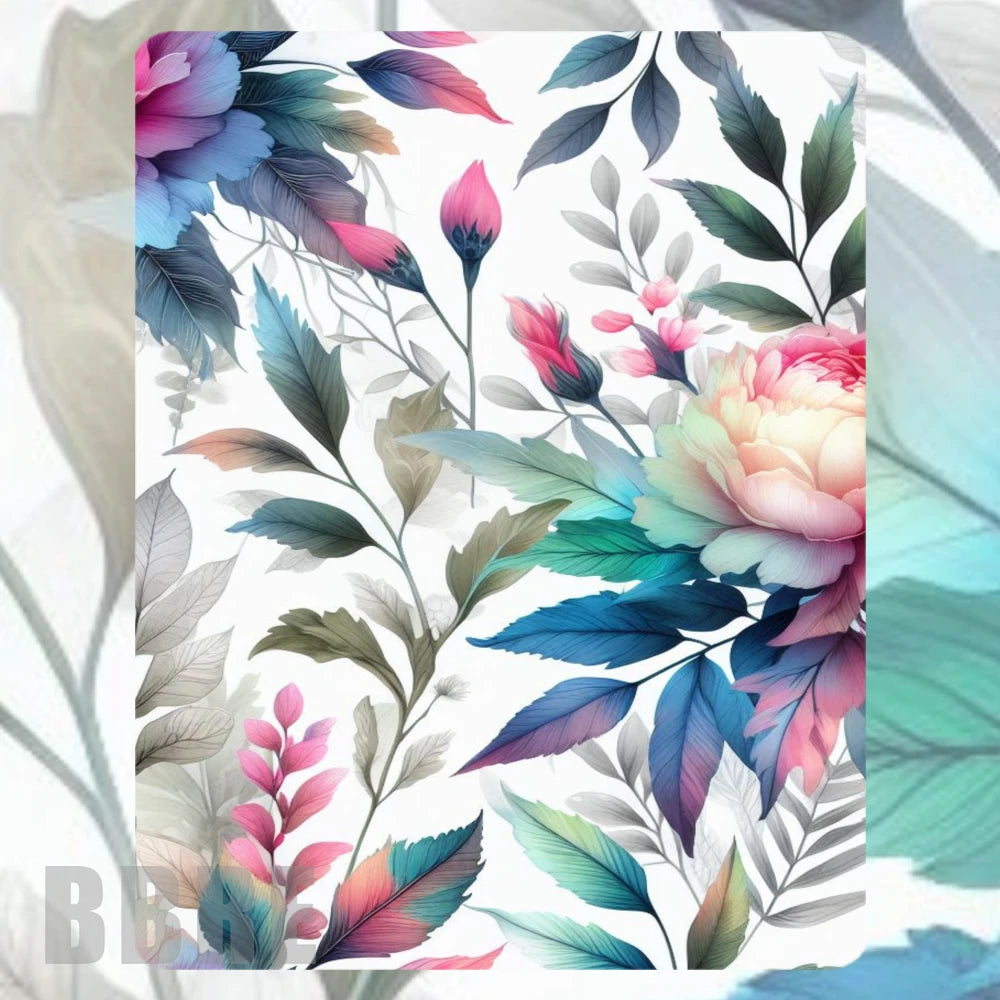 Floral A5 Notebook Mockup Image
