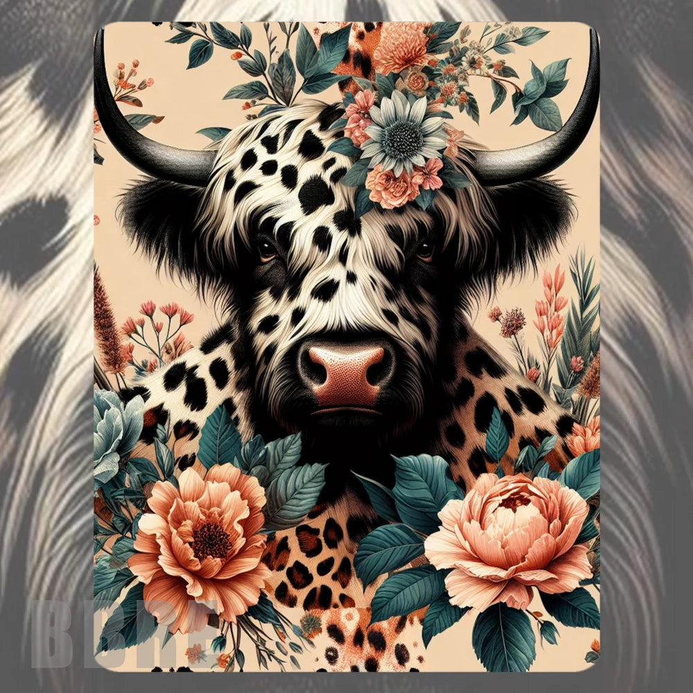 Floral Cow 4 Mockup Image