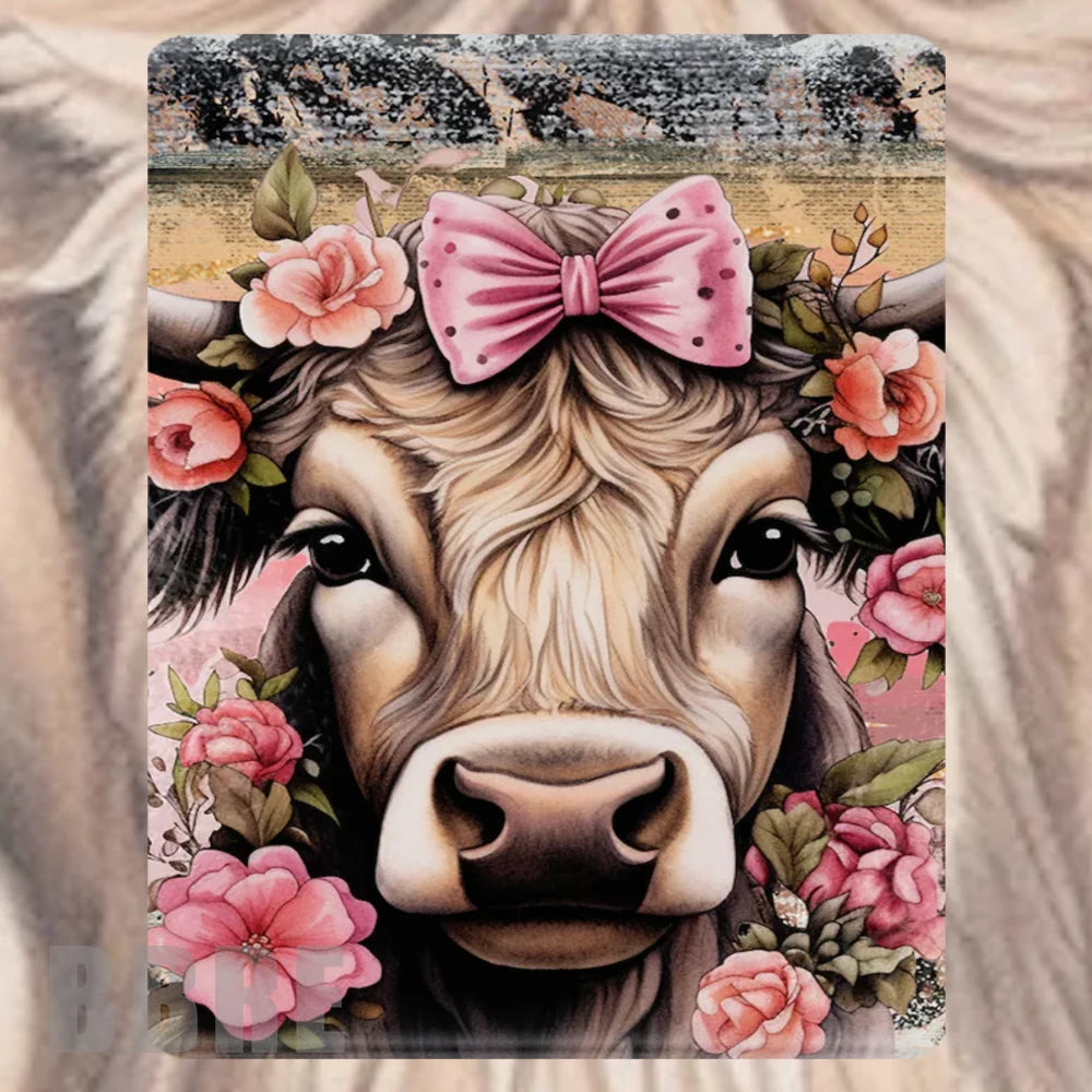 Floral Cow 5 Mockup Image
