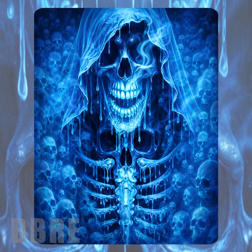 Blue Skull Mockup Image