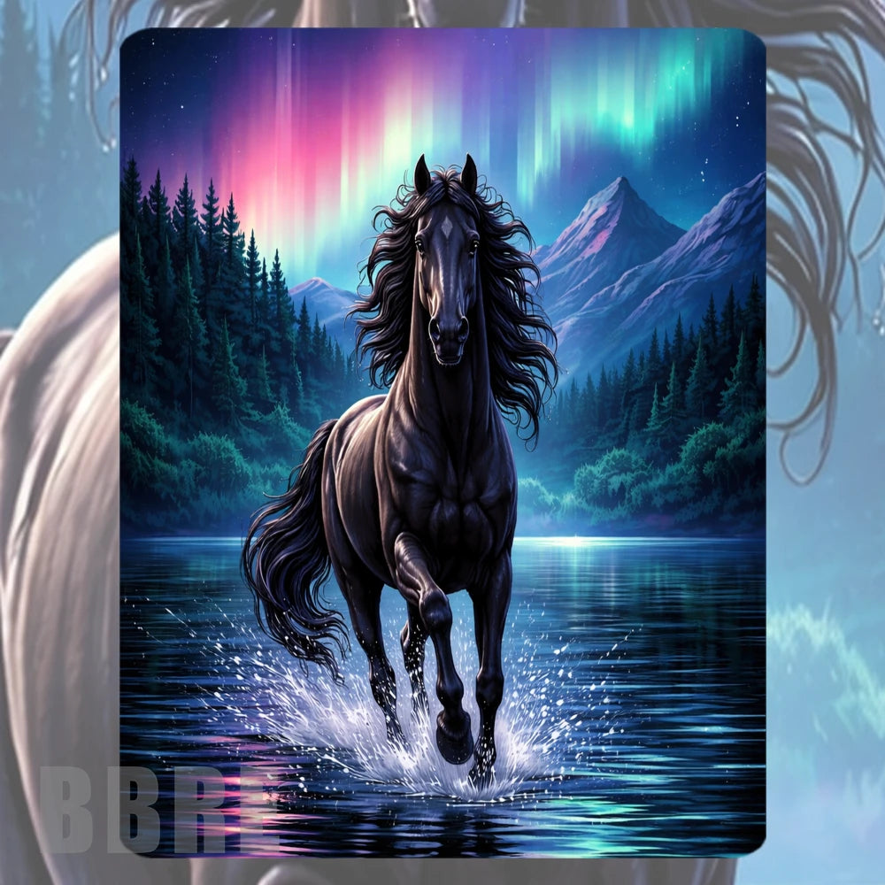 Majestic Black Horse 2 Mockup Image