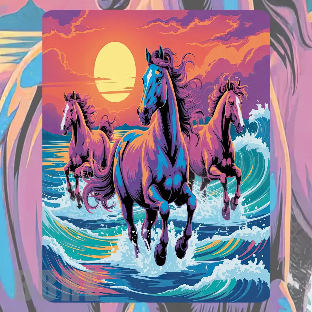 Vibrant Horses 2 Mockup Image