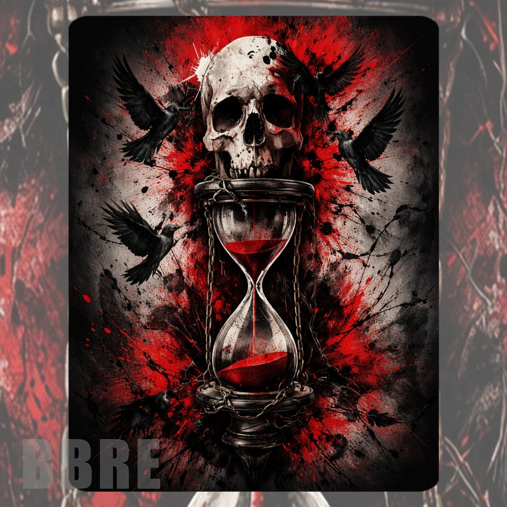 Skull Hourglass Mockup Image