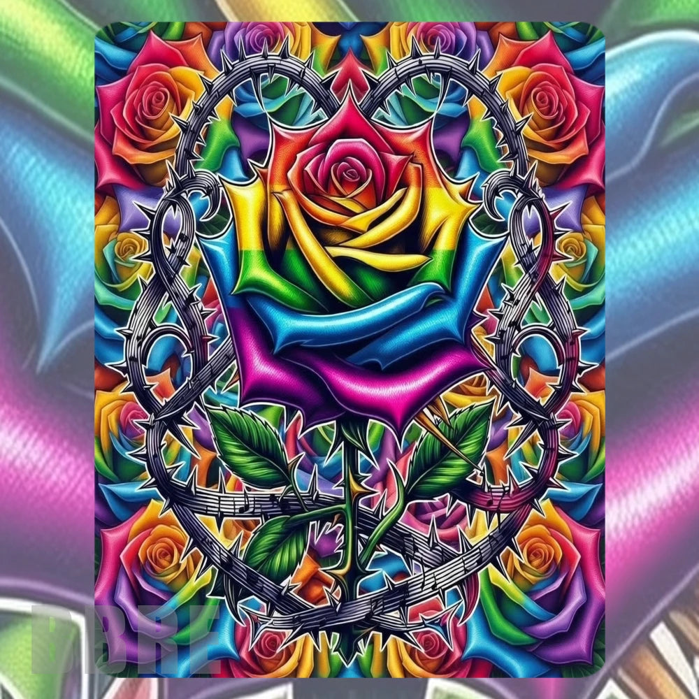 Colorful Rose Mockup Image