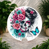 Floral Skull 13 Coaster Sublimation Wrap