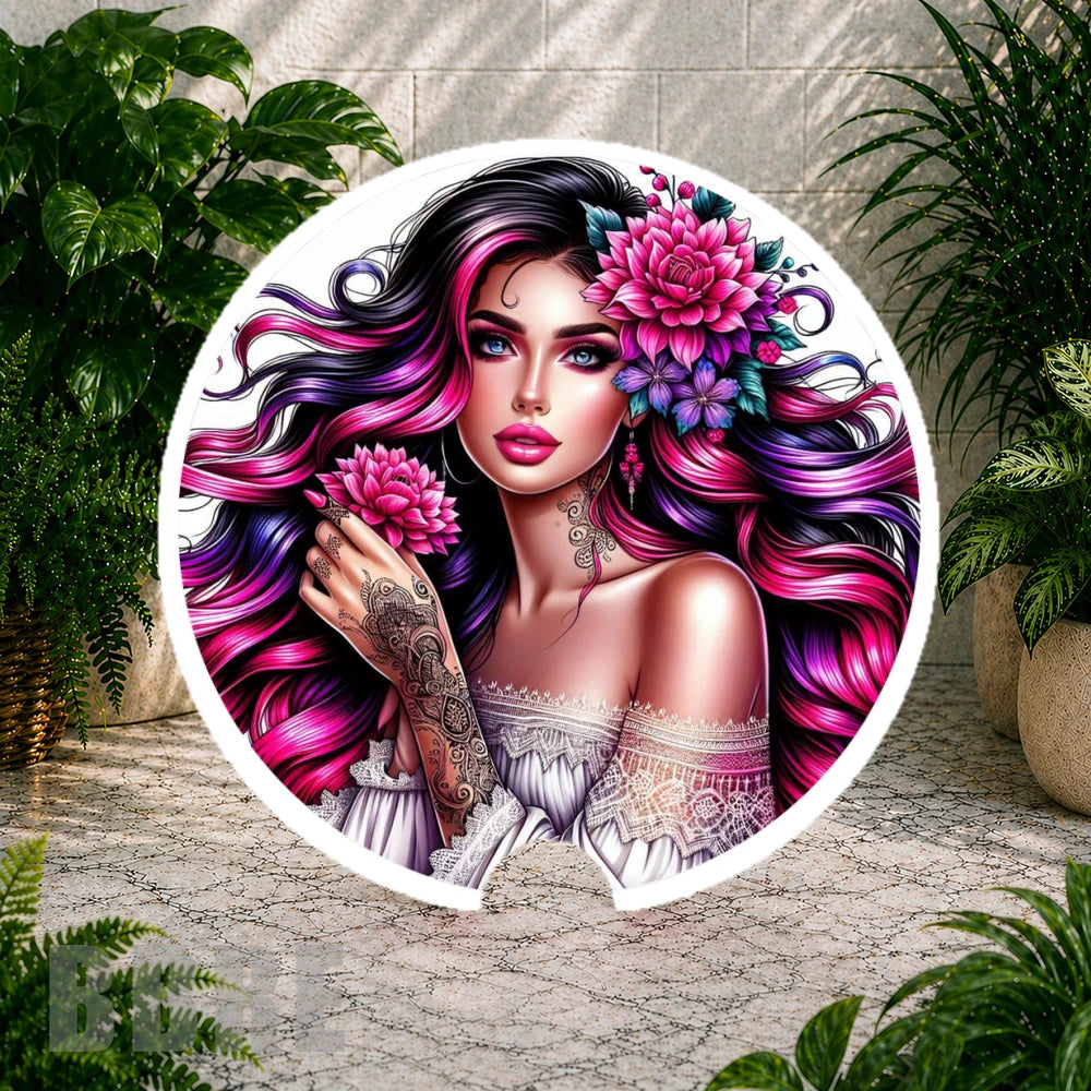 Floral Beauty 3 Coaster Sublimation Wrap
