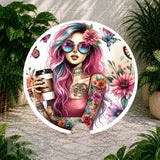 Floral Goddess Coaster Sublimation Wrap