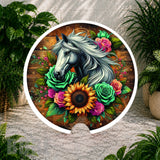 Floral Horse Coaster Sublimation Wrap