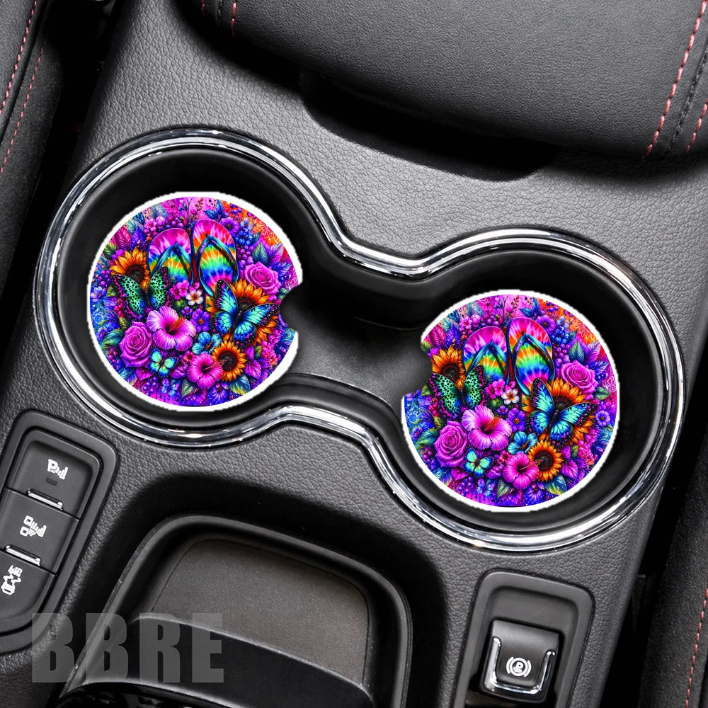 Floral Flip-flops Product Mockup