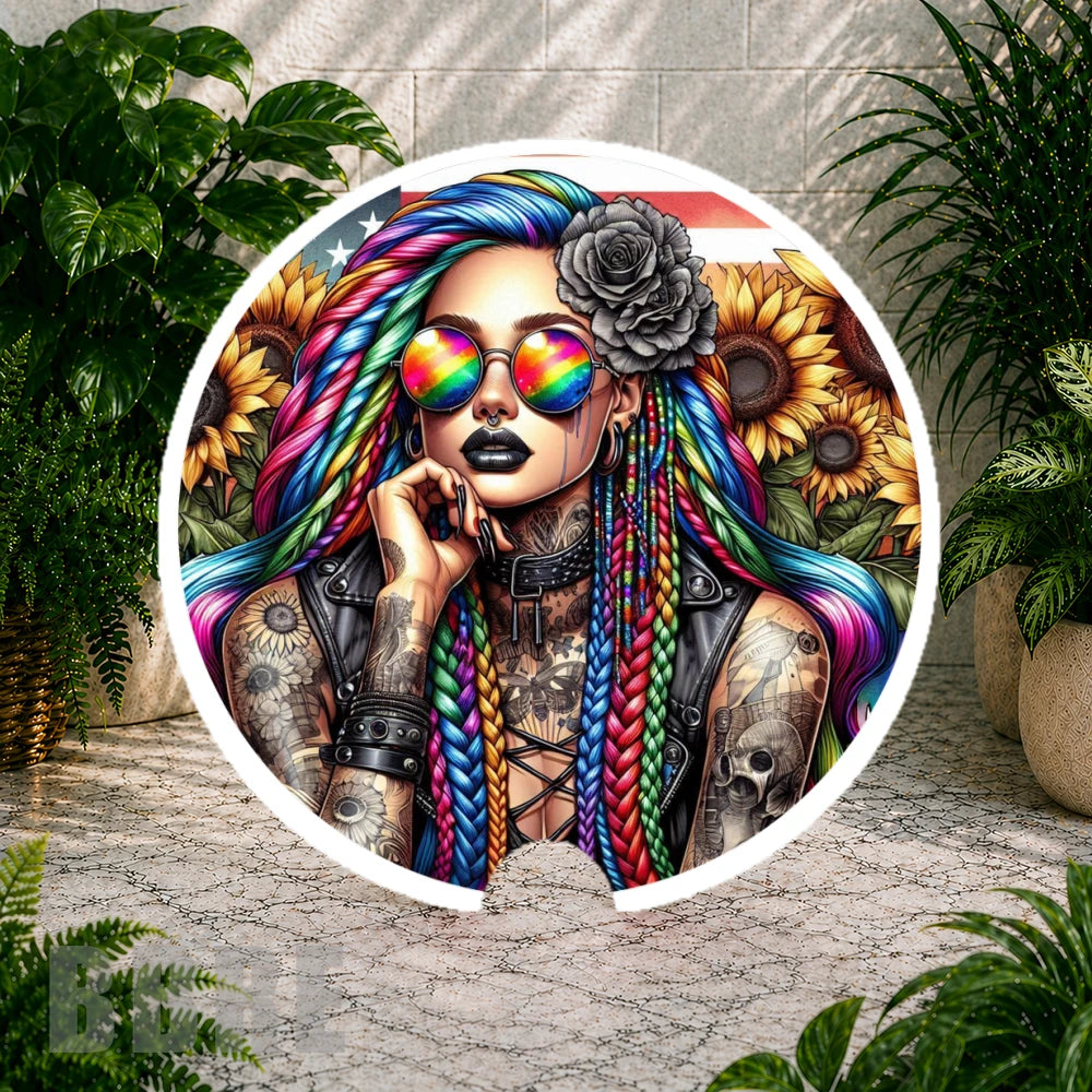 Vibrant Lady Coaster Sublimation Wrap