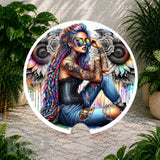 Colorful Tattooed Woman 2 Coaster Sublimation Wrap