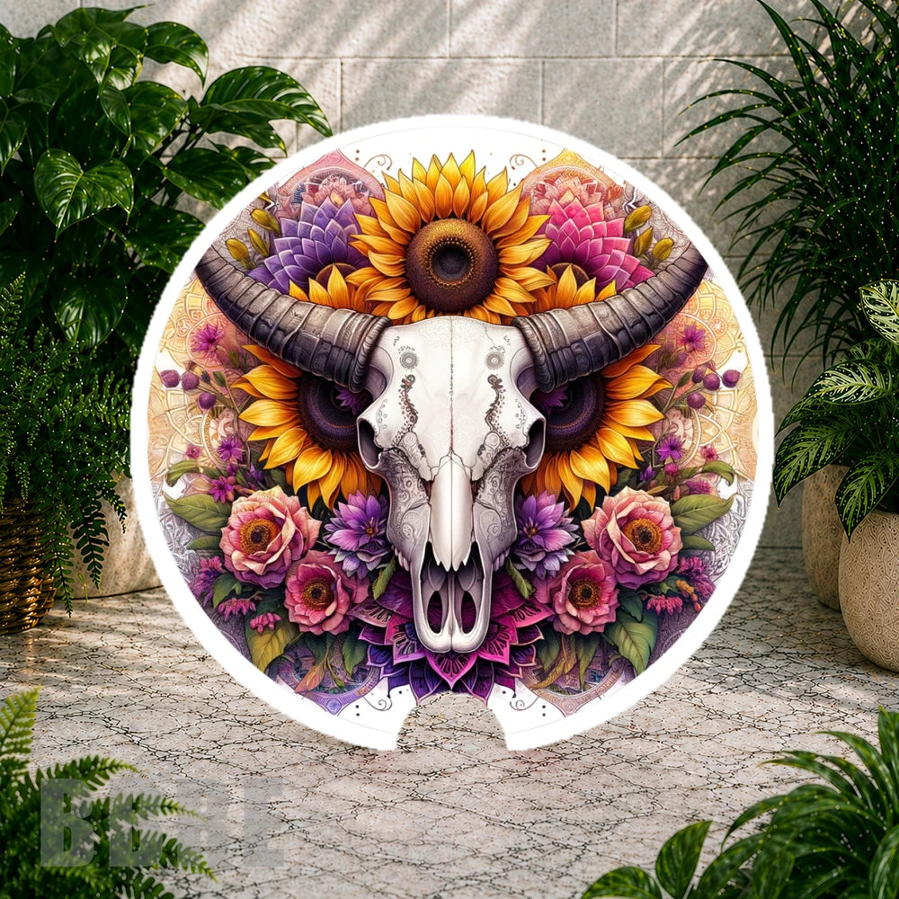 Floral Skull Coaster Sublimation Wrap