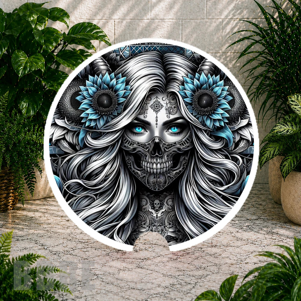 Skull Beauty Coaster Sublimation Wrap