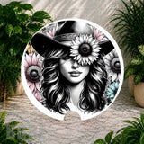 Sunflower Lady 2 Coaster Sublimation Wrap
