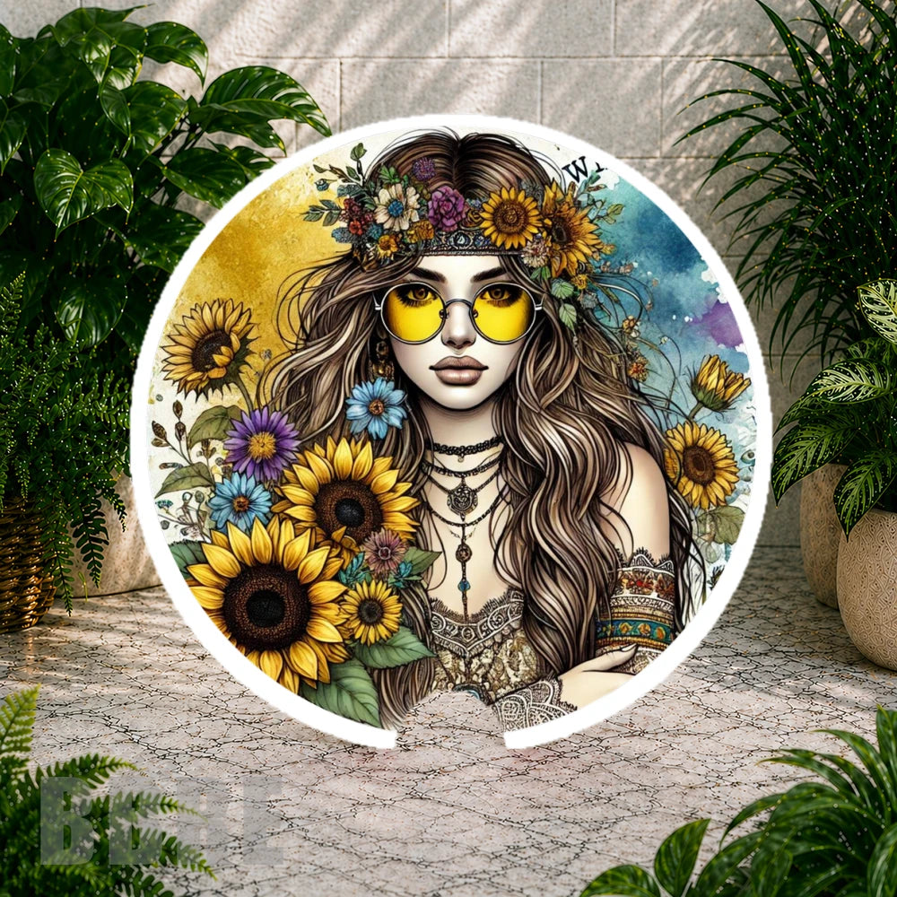 Bohemian Sunflower Coaster Sublimation Wrap