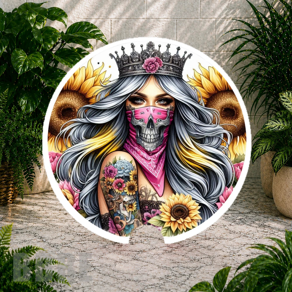 Crowned Skull 2 Coaster Sublimation Wrap