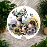 Floral Deer Coaster Sublimation Wrap
